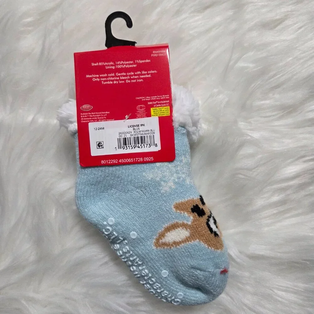 Rudolph the Red Nose Reindeer Baby Socks